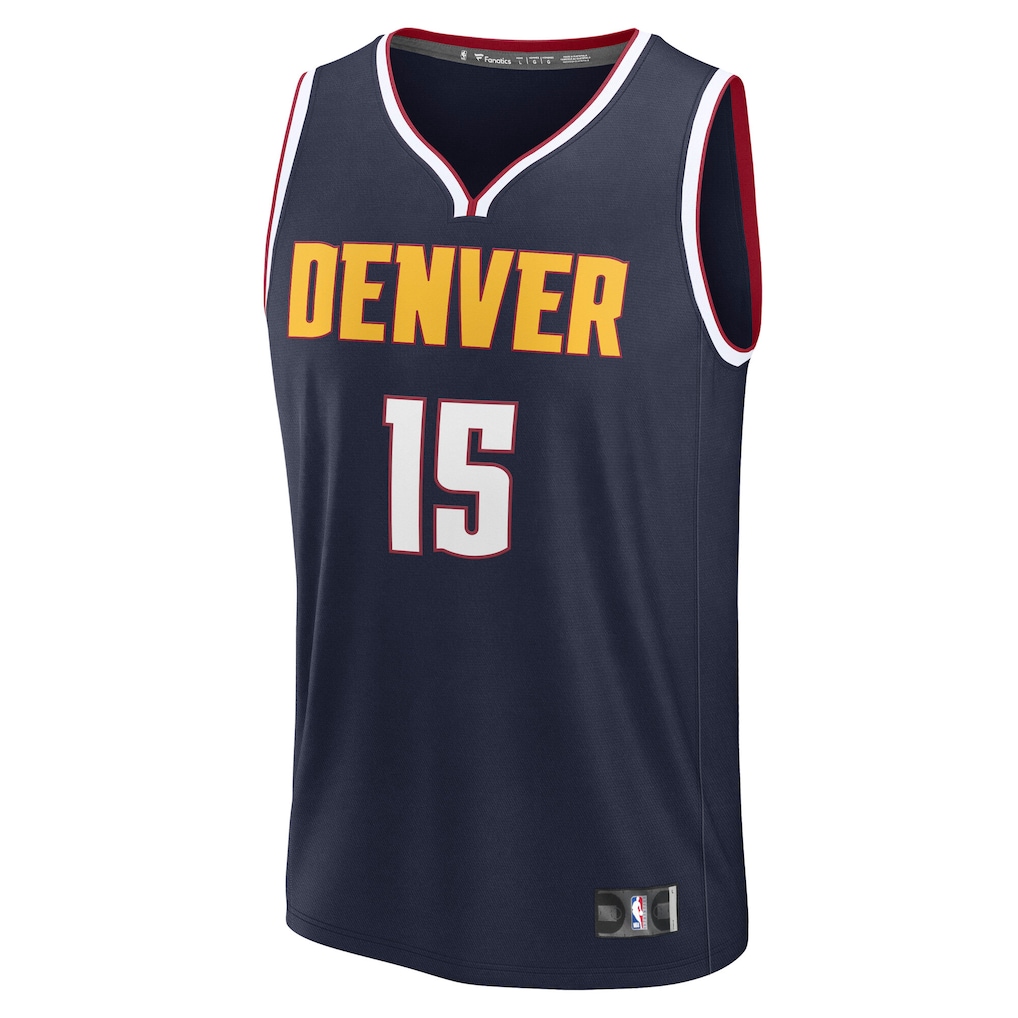 Men's Denver Nuggets Nikola Jokic Fanatics Navy Fast Break Replica Player Jersey - Icon Edition