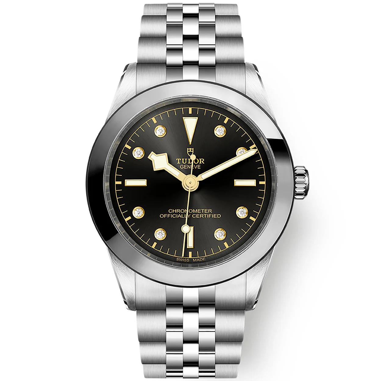 TUDOR Black Bay 39mm Anthracite Diamond Set Dial Men's Bracelet Watch M79660-0004