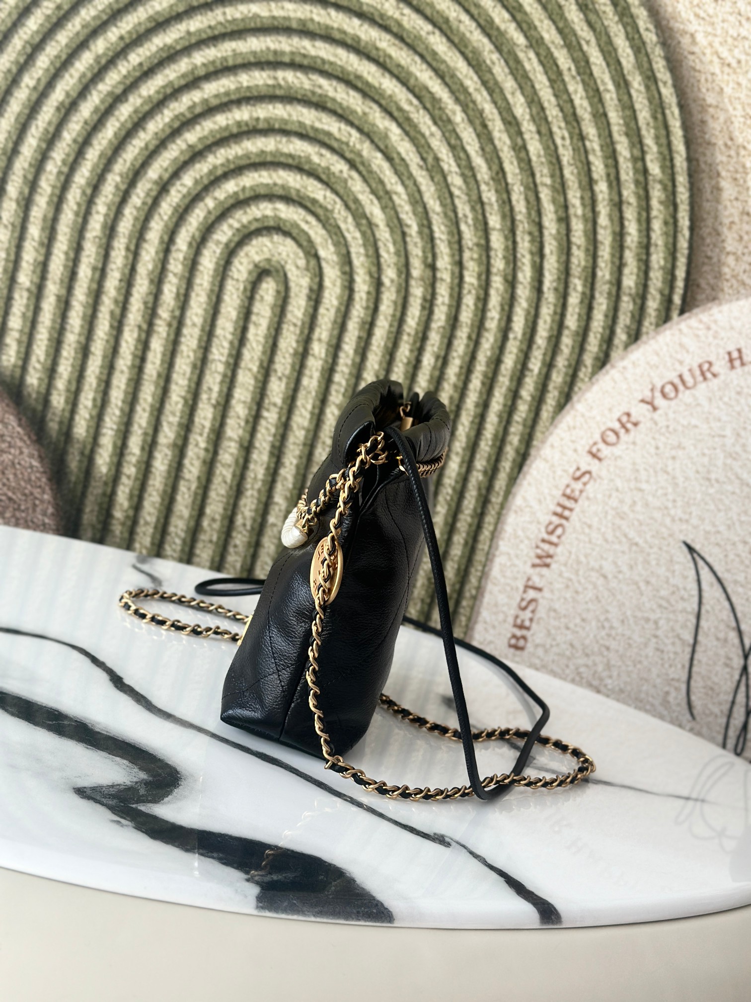 22 Mini Black Pearl Edition Hobo Bag
