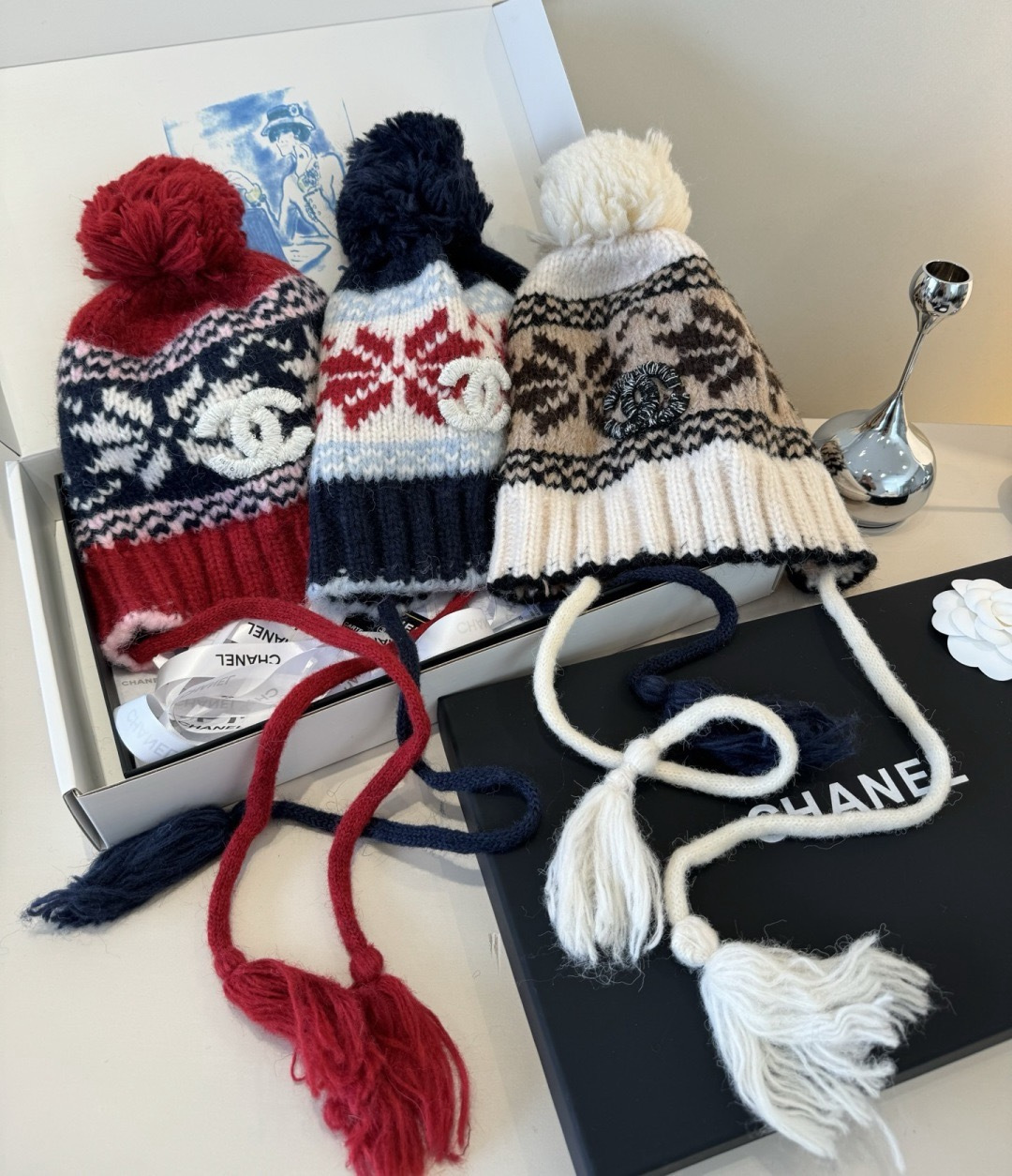 Chanel Ear Flap Hat