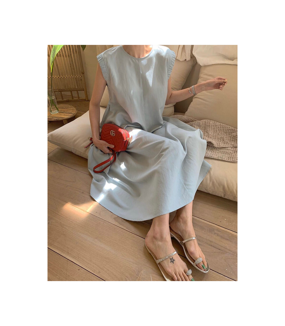 Gucci GG Marmont Matelasse Mini Bag Red