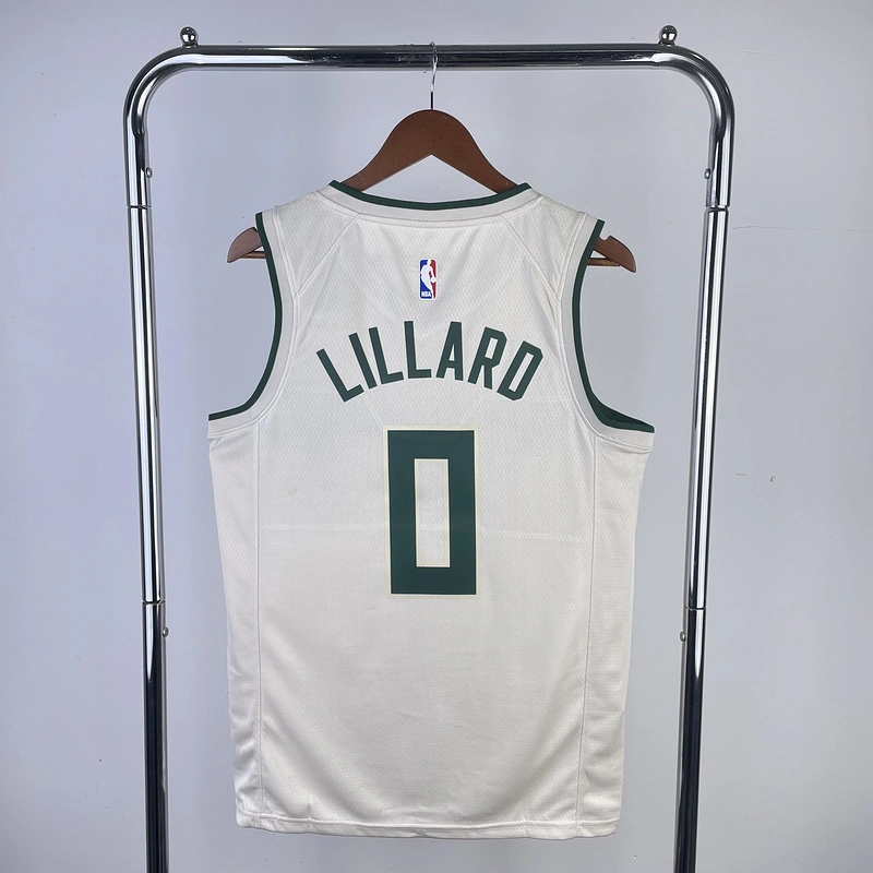 2019 NBA Milwaukee Bucks (0 LILLARD) Basketball Jersey