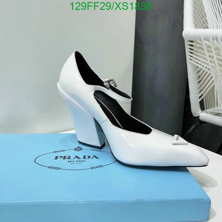 Prada Modellerie Leather Mary Jane Pumps In Nero White