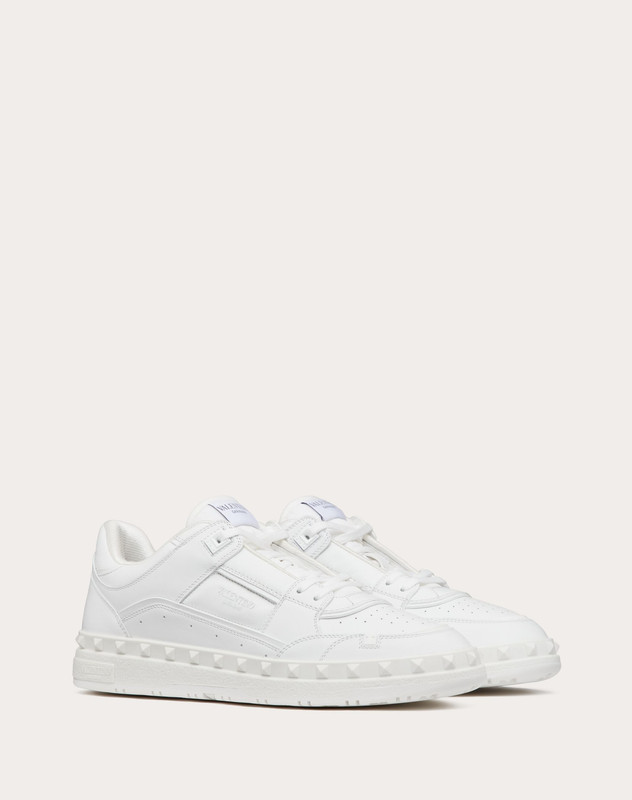 VALENTINO FREEDOTS LOW-TOP SNEAKER IN CALFSKIN