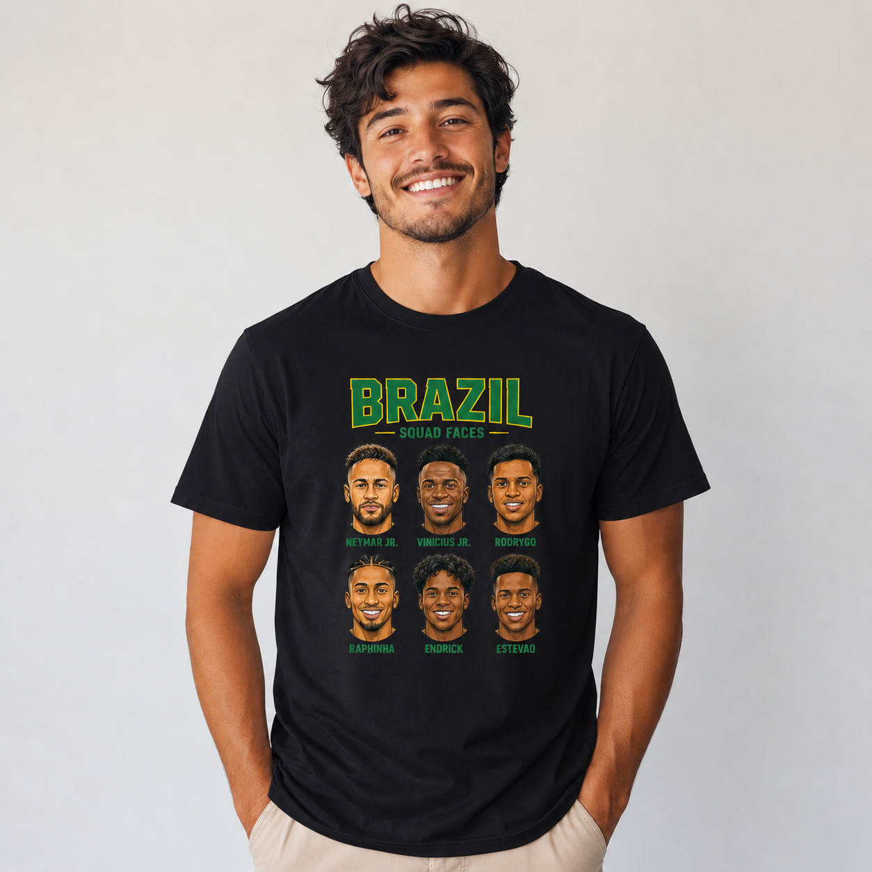 Brazilian Player Pure Cotton T-Shirt – Limited-Time Offer