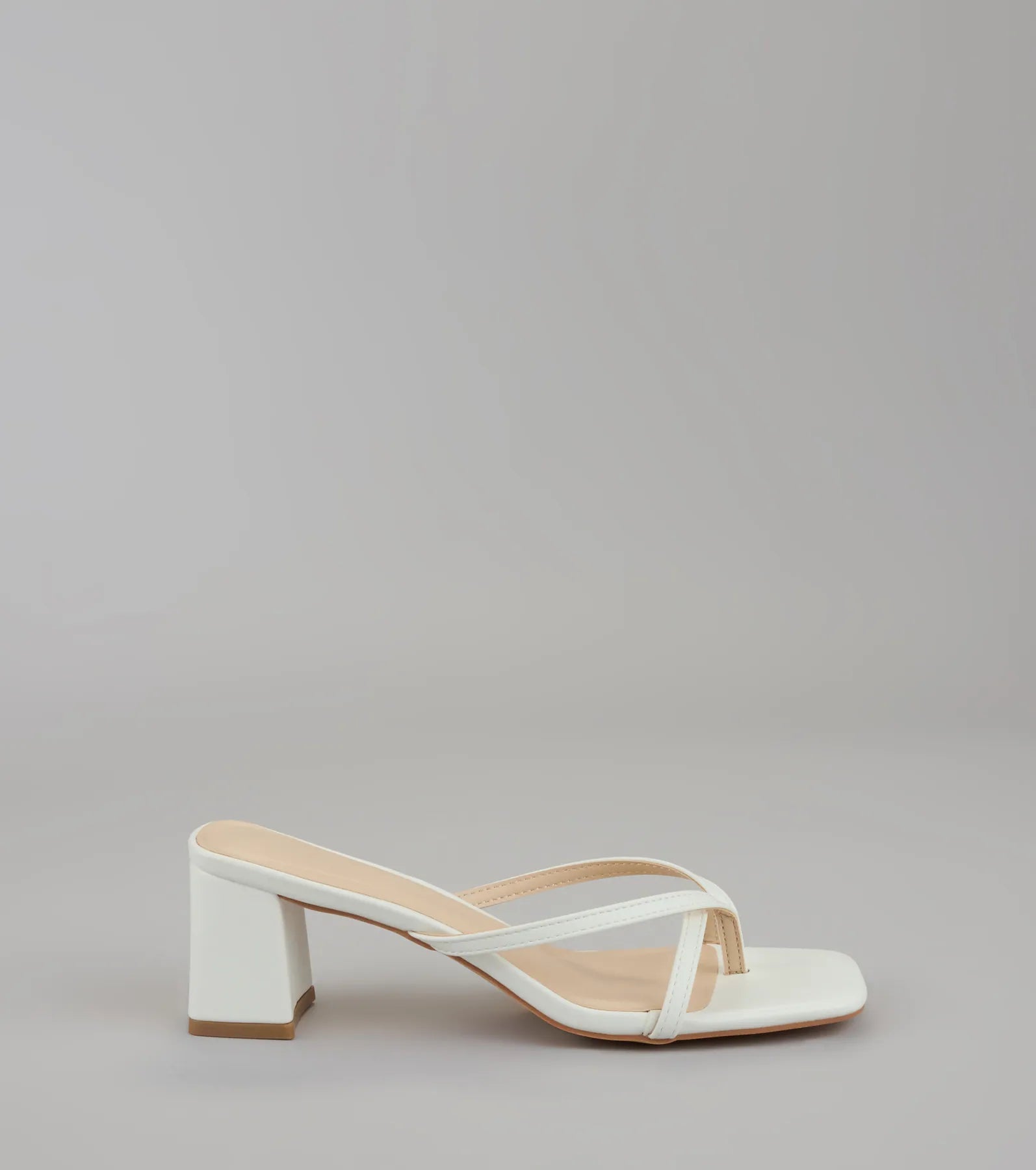 Can’t Talk. Busy Strutting Block Heel Mules