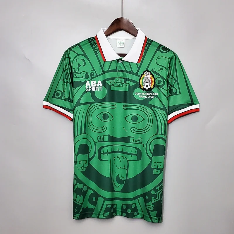 Retro 1998 Mexico home Football jersey retro