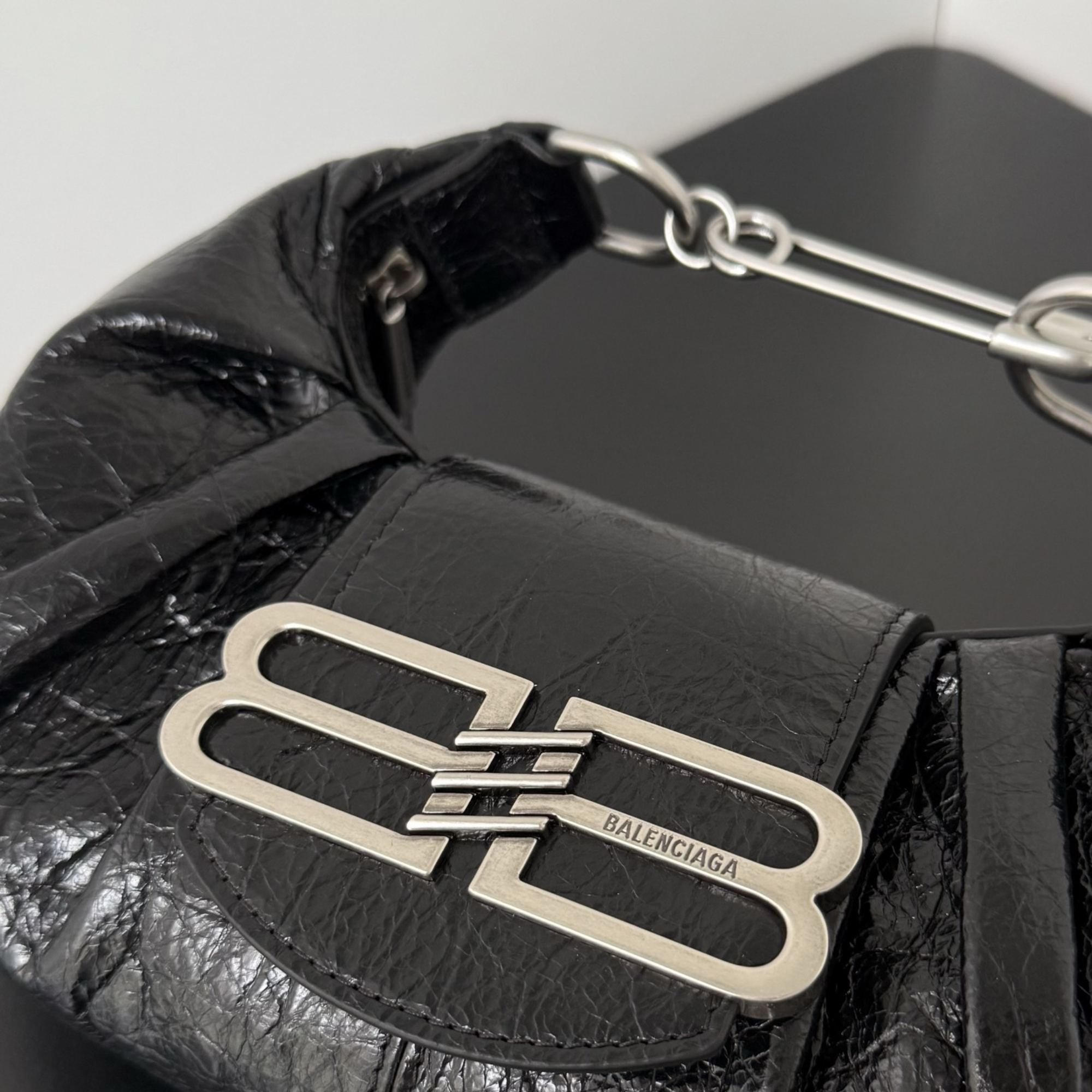 Balenciaga Pamela Shoulder Bag Small Black 28cm/11in