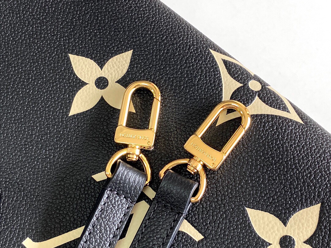 Louis Vuitton Sac À Main On The Go Pm Noir Beige M45659 25cm