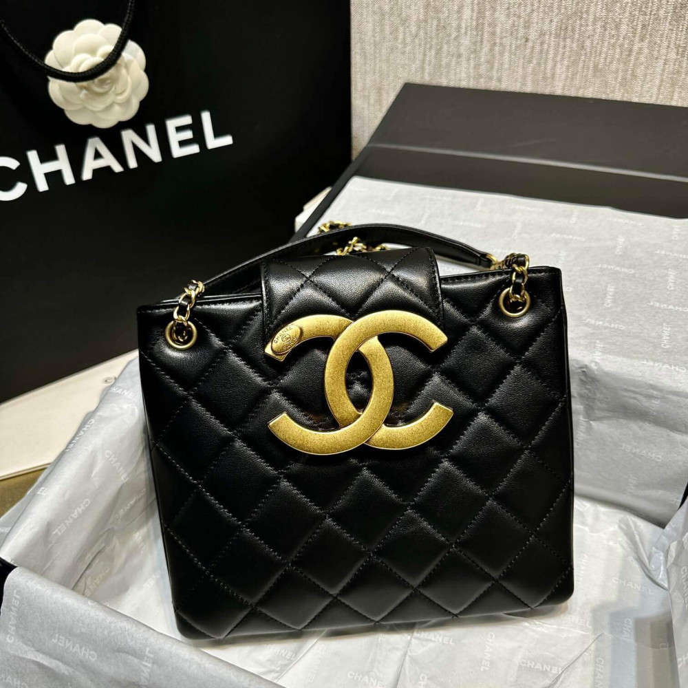 Chanel 24C Quilted Lambskin Shoulder Bag