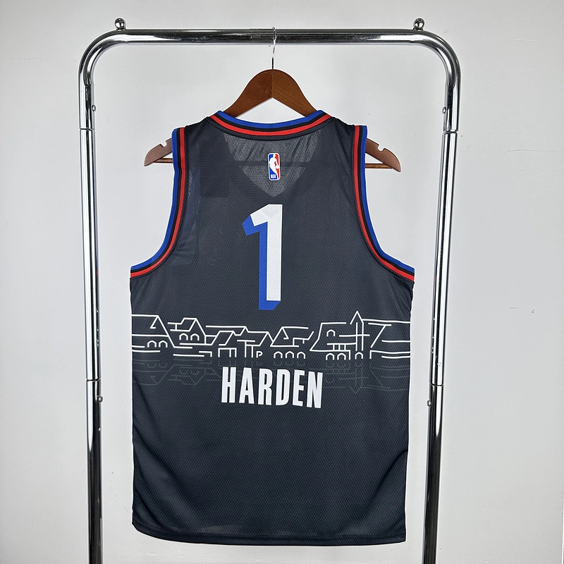 2021 NBA Philadelphia 76ers 1 HARDEN Basketball Jersey