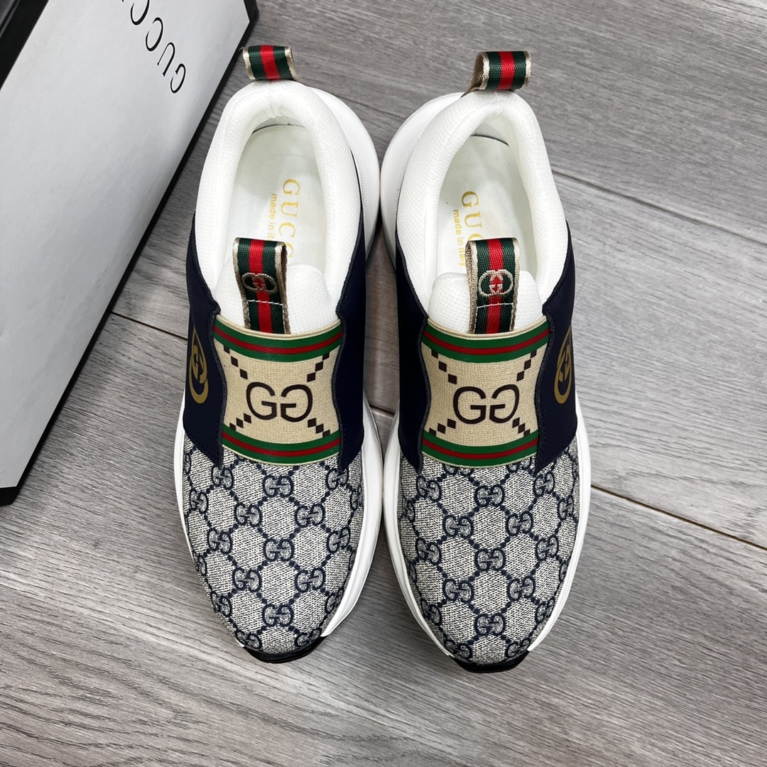 Gucci Sneaker Gg Canvas Blue White