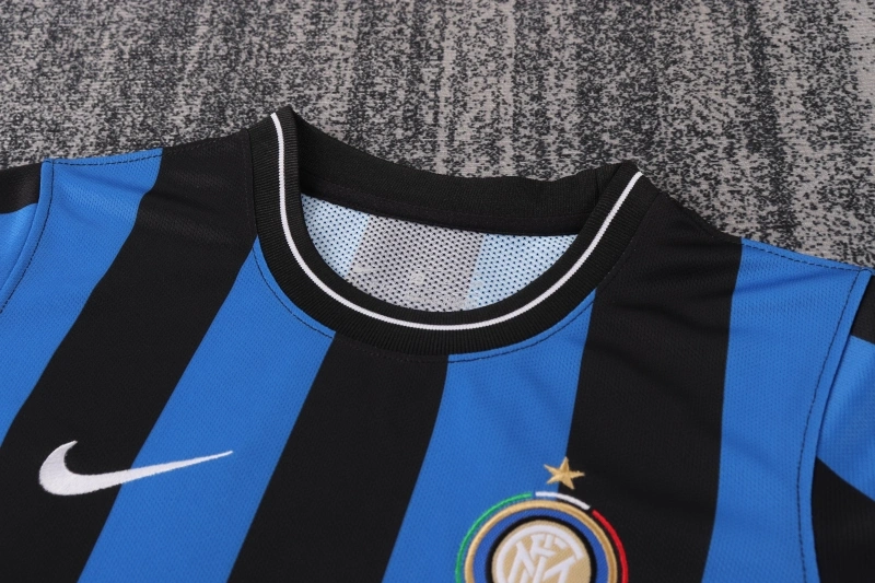 Retro Kids 2009-10 Kids Inter Milan Home Football jersey retro