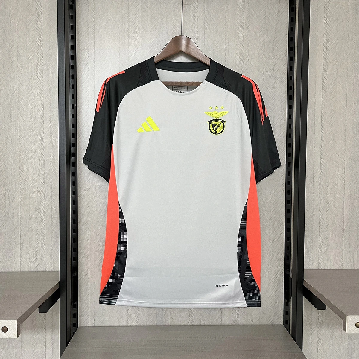 2024-25 Benfica Training Camp Grey football jersey