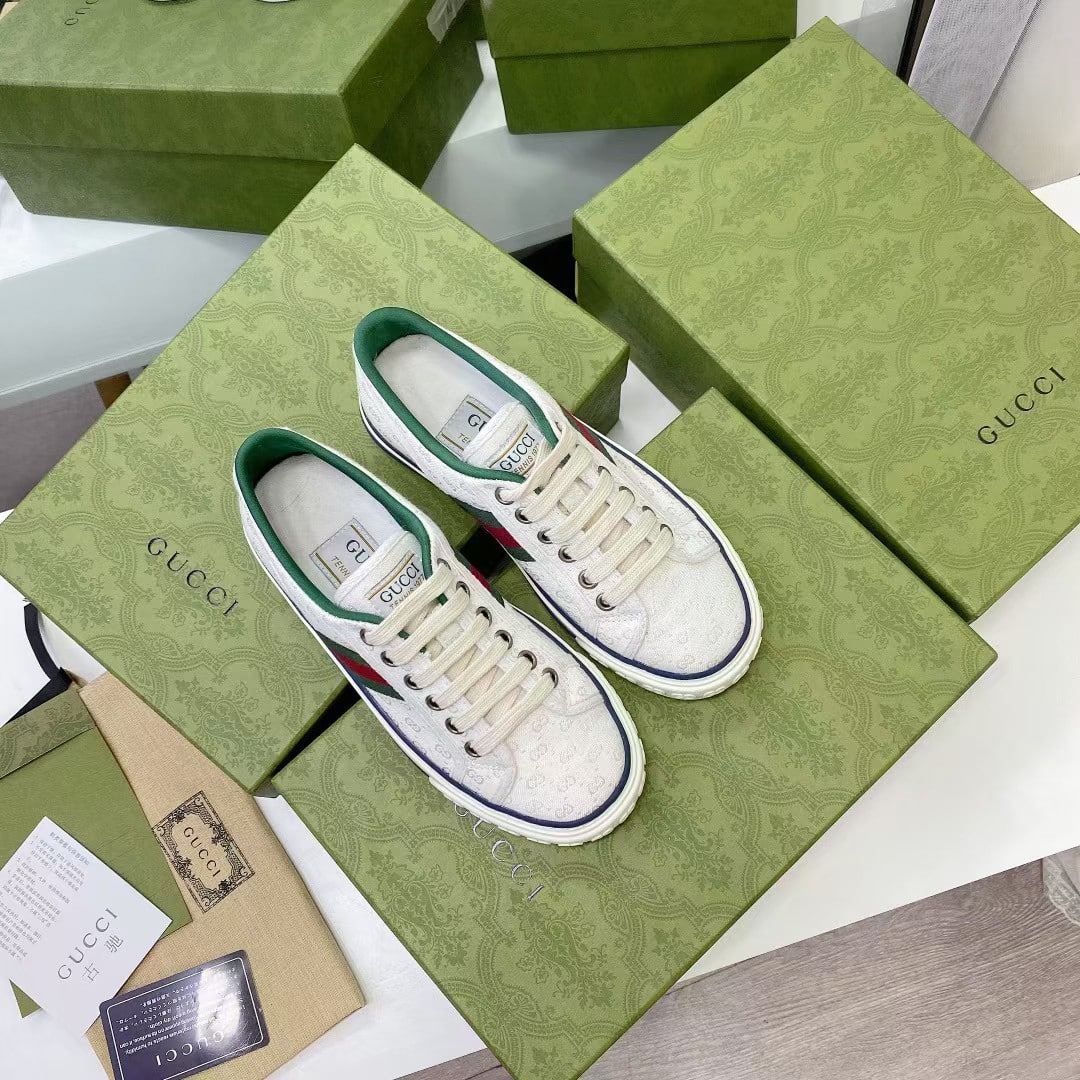 Gucci Tennis 1977 White Mini Gg 606111 99W90 9085