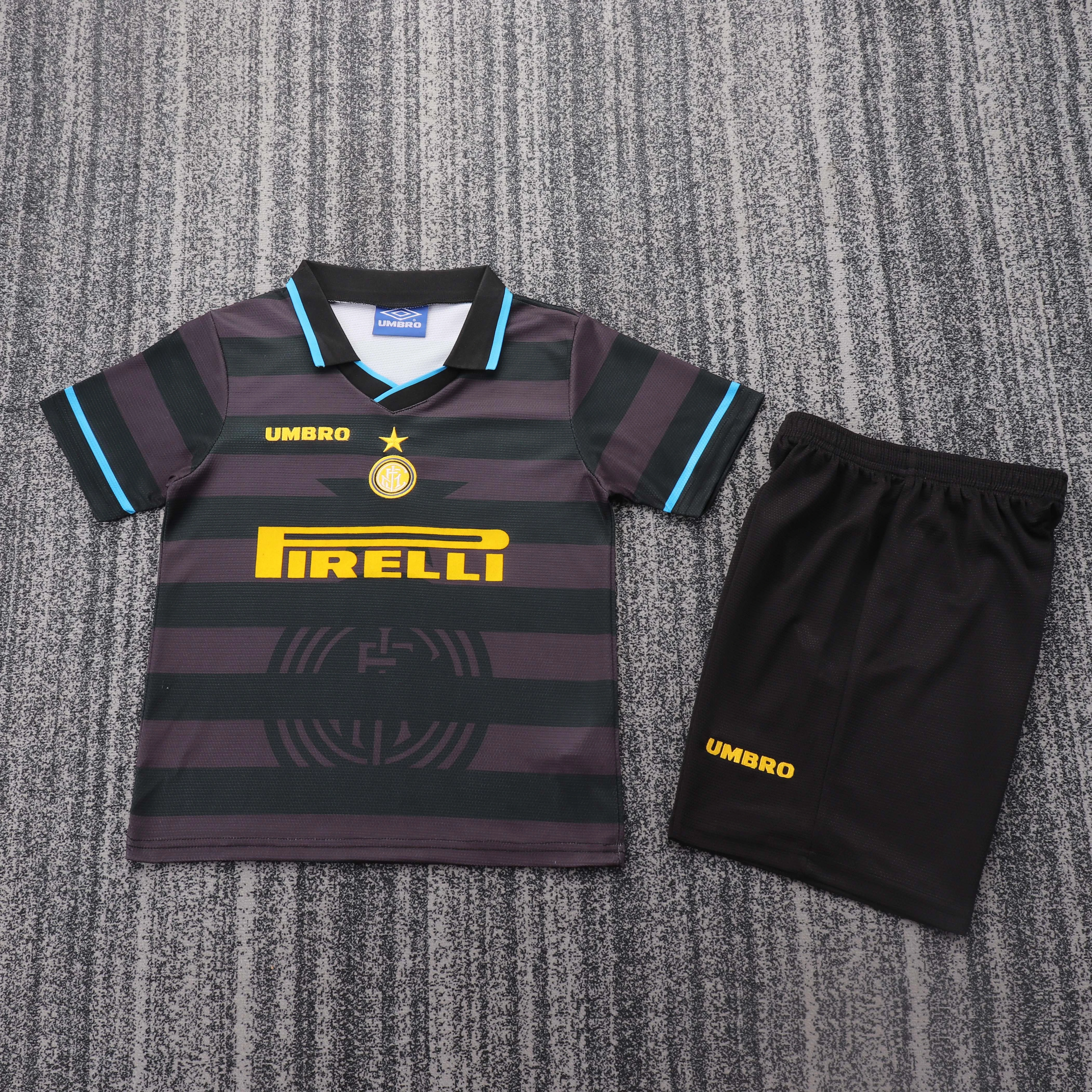 Retro kids 1997-98 kids Inter Milan Away Football jersey
