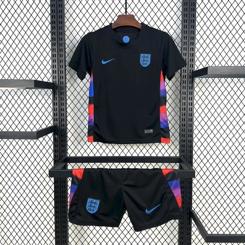 2025-26 England Away Kids Football Jersey Set