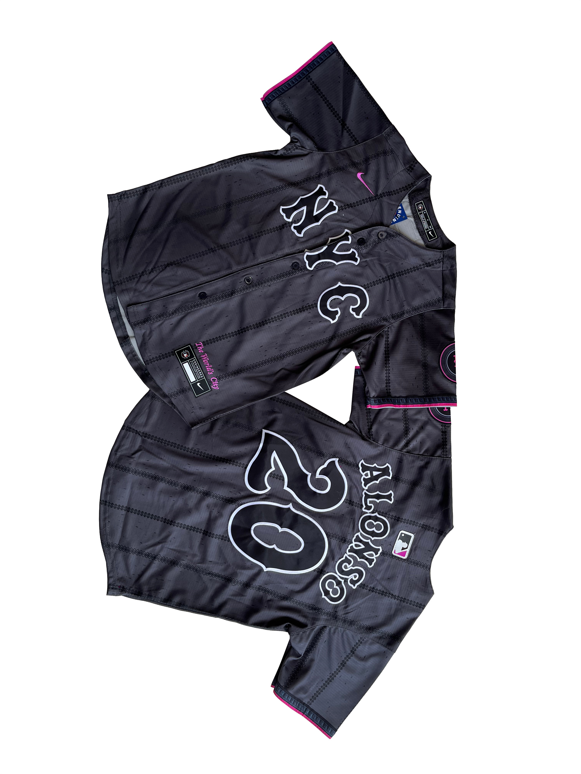 KID Youth New York Mets Pete Alonso  Graphite 2024 City Connect Limited Player Jersey