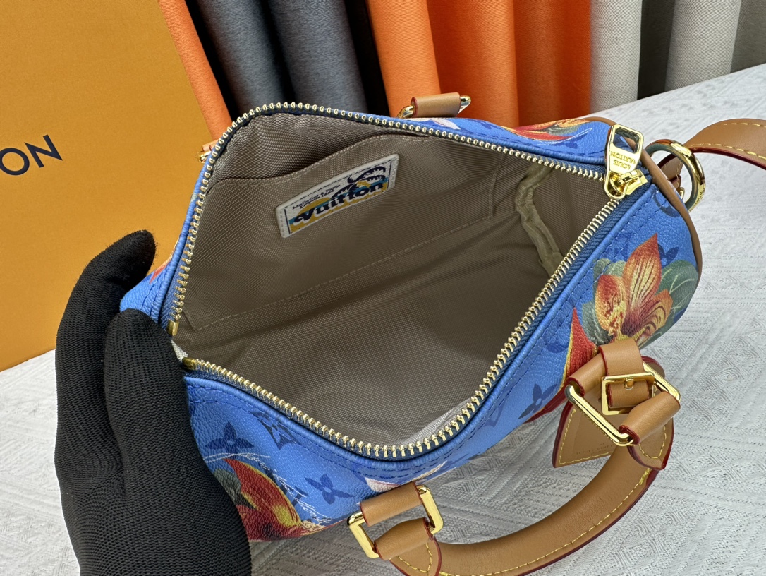Louis Vuitton Keepall Bandouliere 25 Bright Blue 25Cm M24999