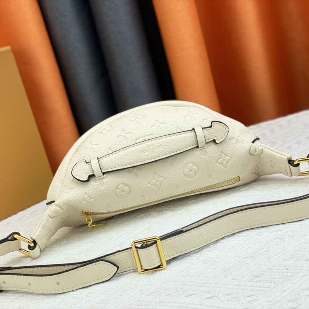 Louis Vuitton Monogram Empreinte Bumbag Creme 37Cm M44836