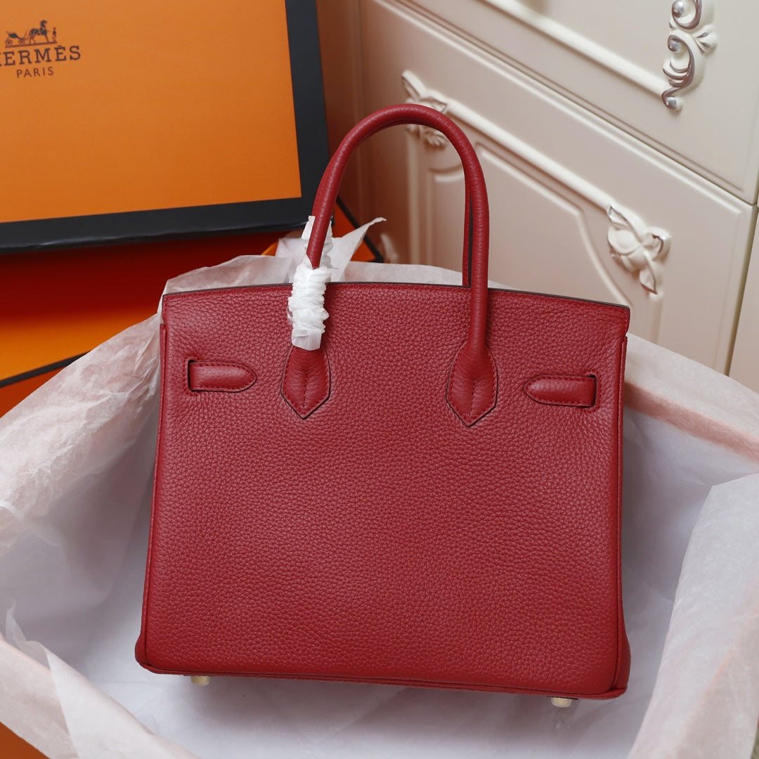 Hermes Birkin Bag 35 Crimson Togo Gold Hardware