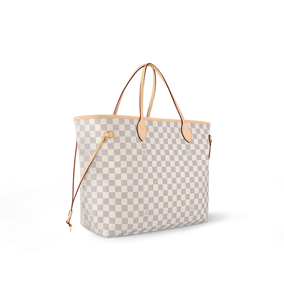 Louis Vuitton Neverfull GM Tote Bag Damier Azur Canvas Rose Ballerine 39cm N40601