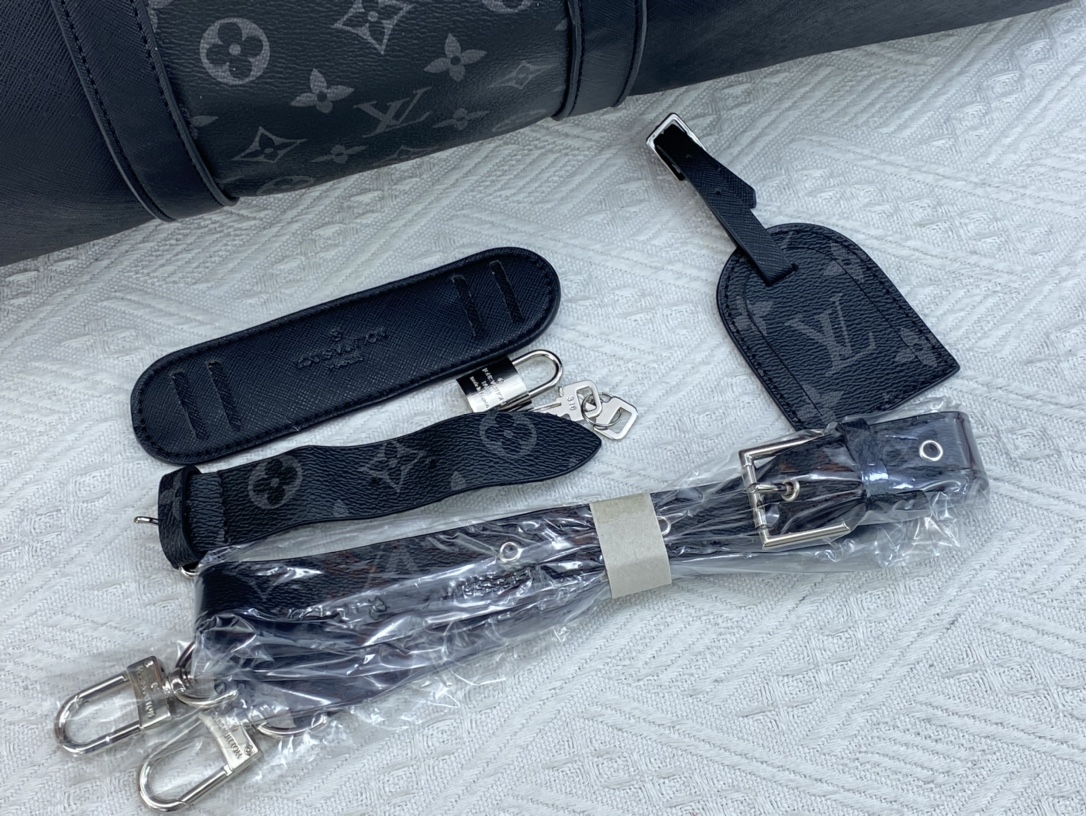 Louis Vuitton Keepall Bandouli Re 50Cm Black M59712