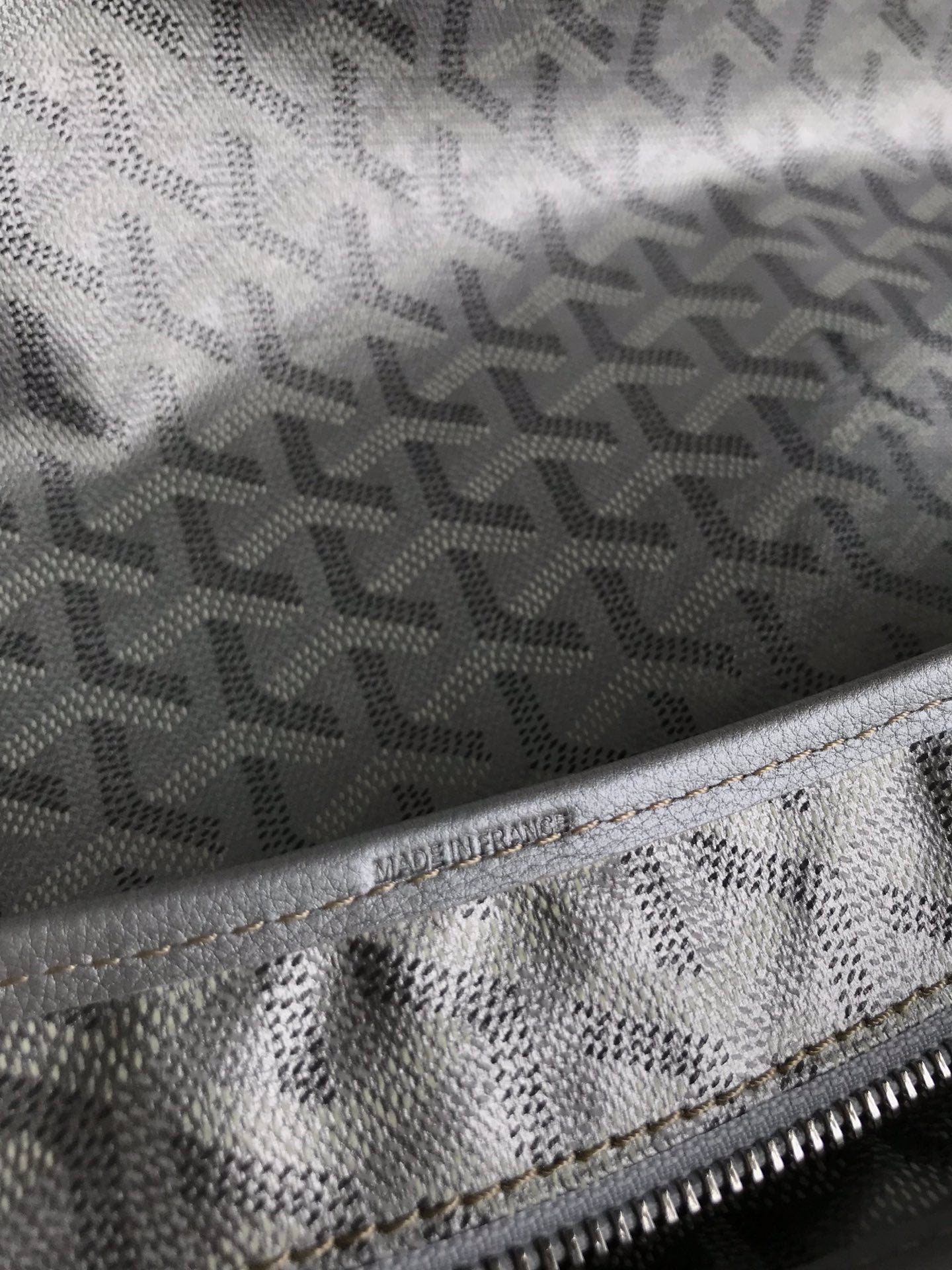 Goyard Hobo Boheme 42Cm Light Grey Canvas