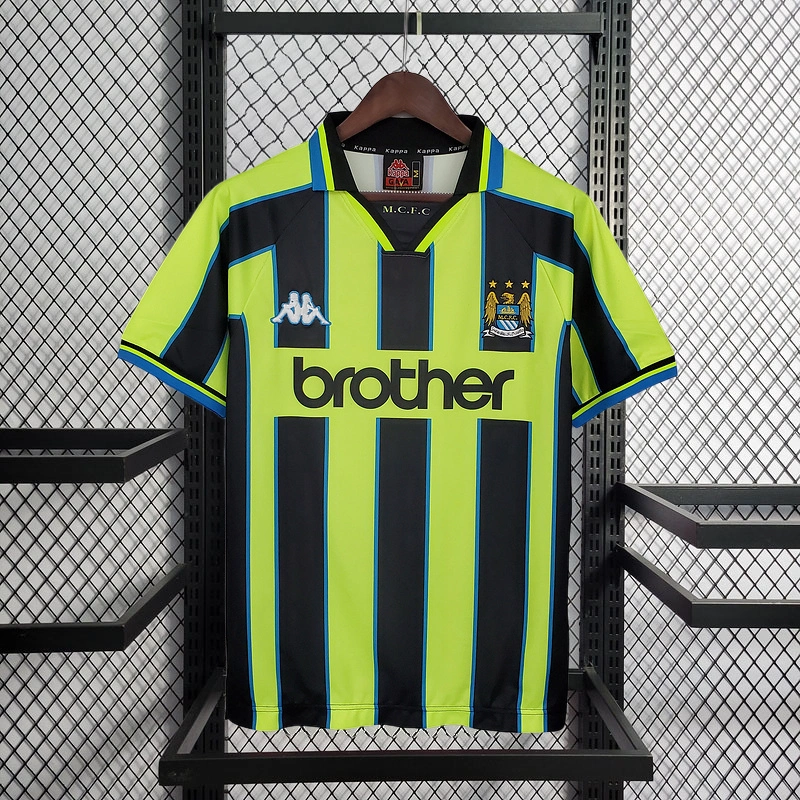 Retro 1998-99 Manchester City away Football jersey retro