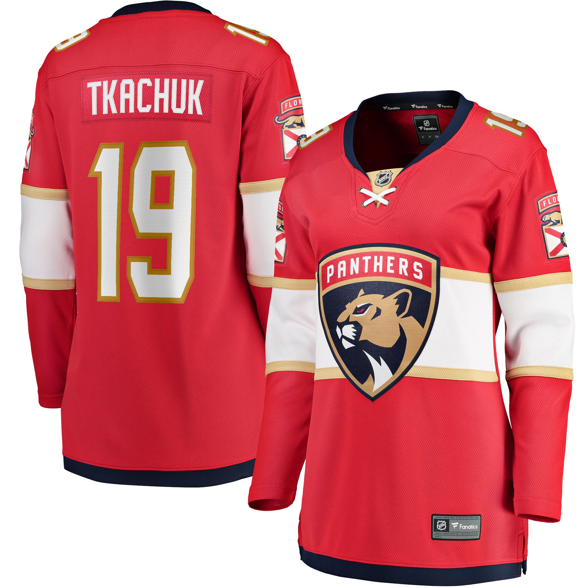 Matthew Tkachuk Florida Panthers Fanatics Women’s Home Breakaway Player Jersey – Red