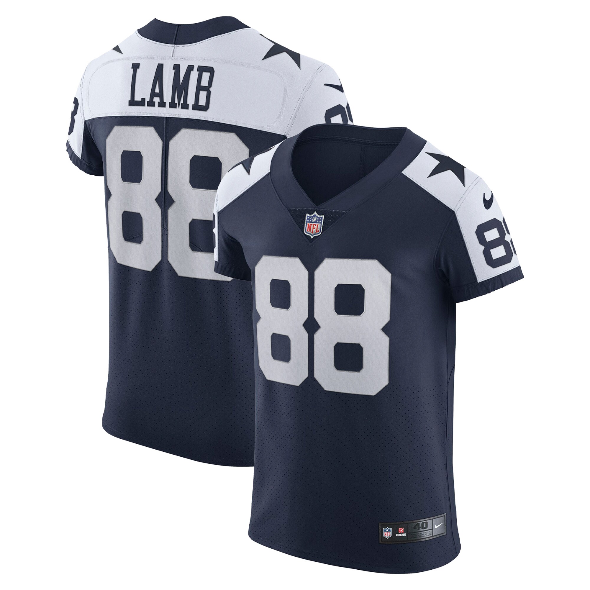 CeeDee Lamb Dallas Cowboys Nike Alternate Vapor Elite Jersey - Navy