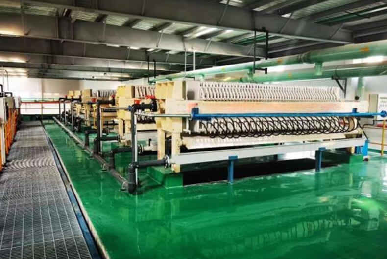 Saudi Arabia 6 sets of 60 square 870 type diaphragm filter presses