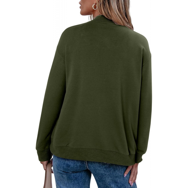 Women's Zip Up Jacket Casual Long Sleeve