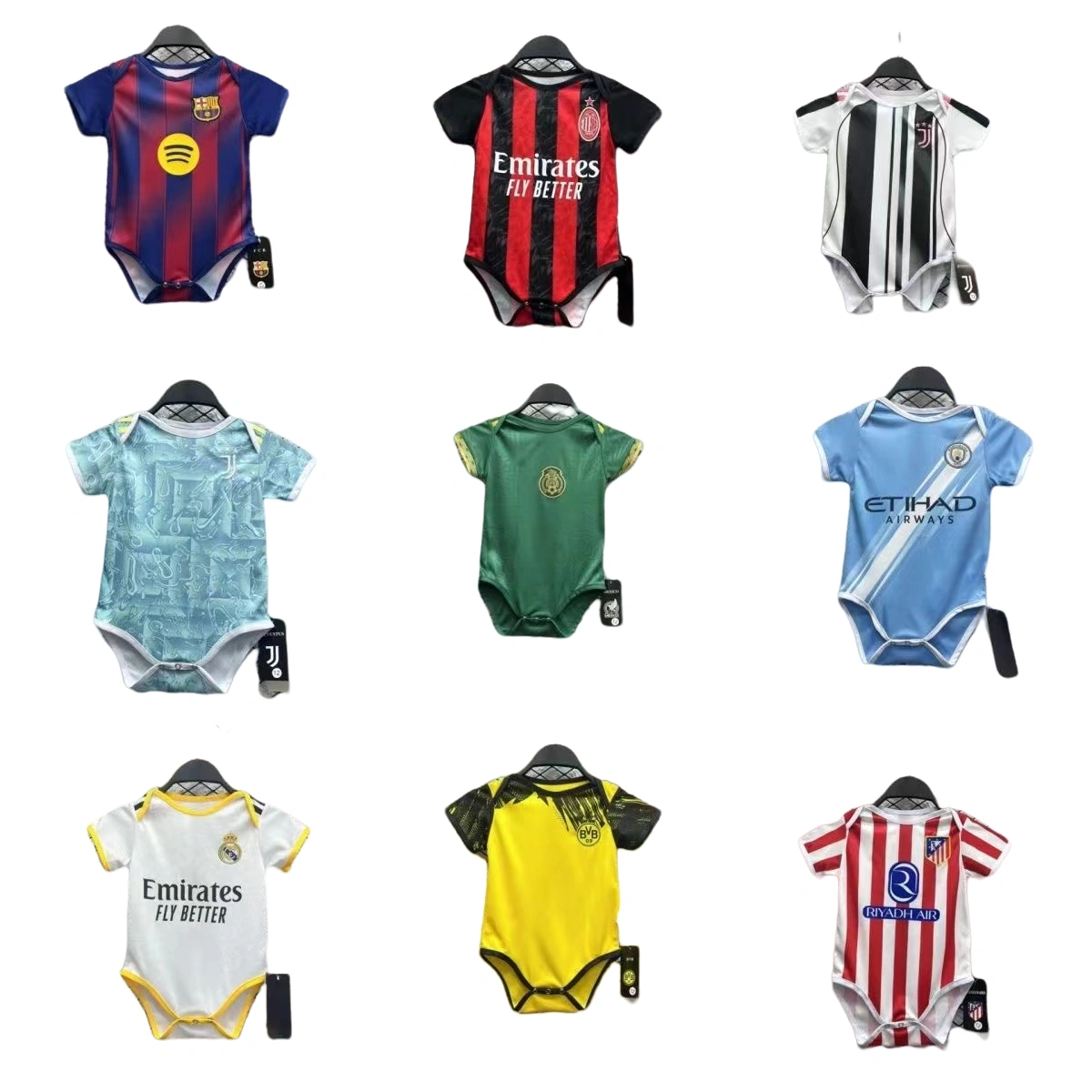 League club National team baby  football jersey crawling Kids suit Soccer jersey New baby Gift - JerseyFun