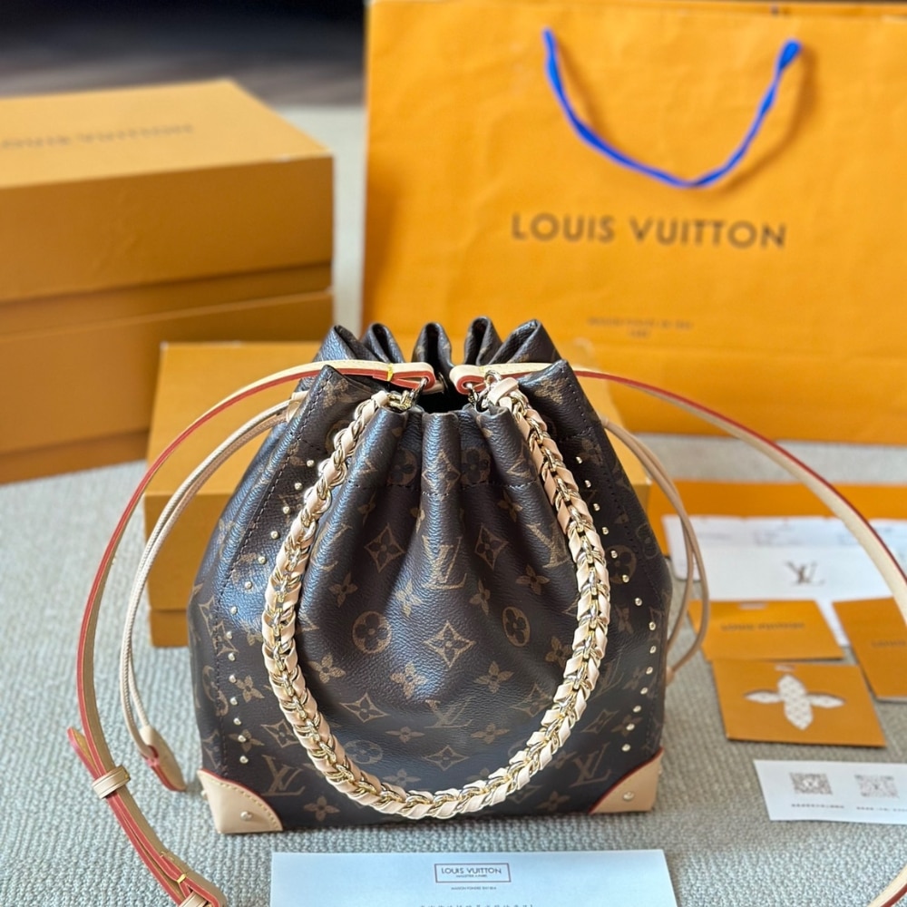 Louis Vuitton Noé Trunk PM Bag Monogram Brown 20Cm