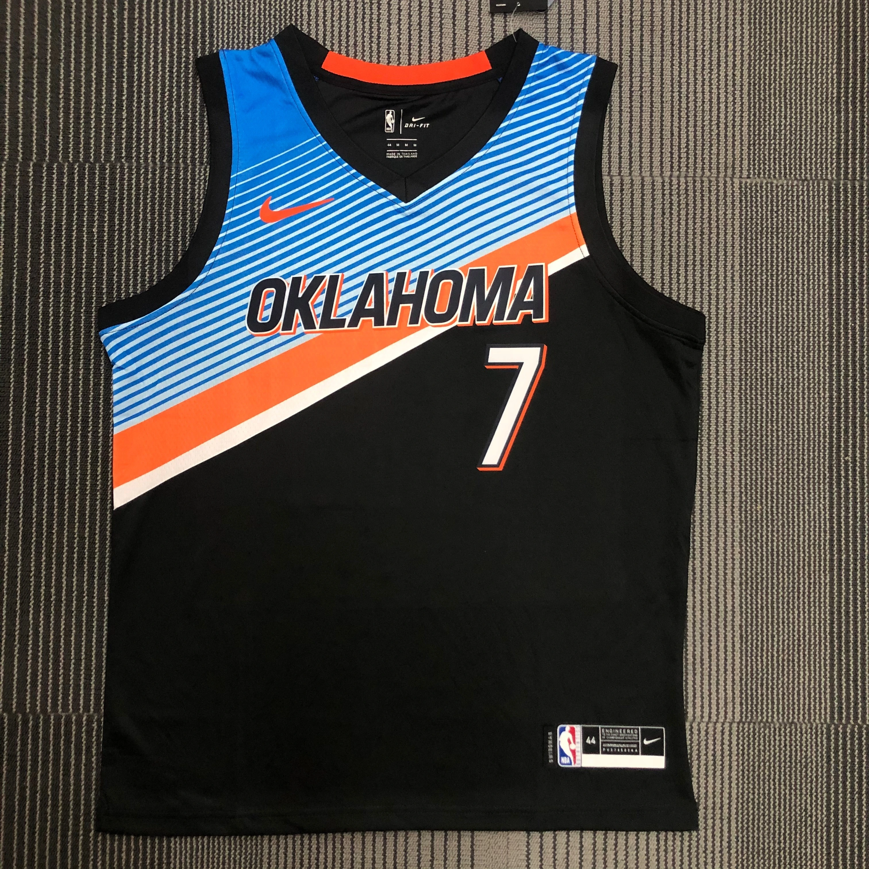 2021 NBA Oklahoma City Thunder 7 Anthony Basketball Jersey