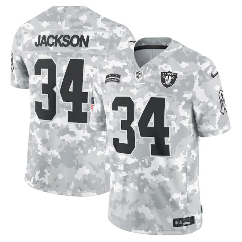 Bo Jackson Las Vegas Raiders Salute To Service 2024 Jersey