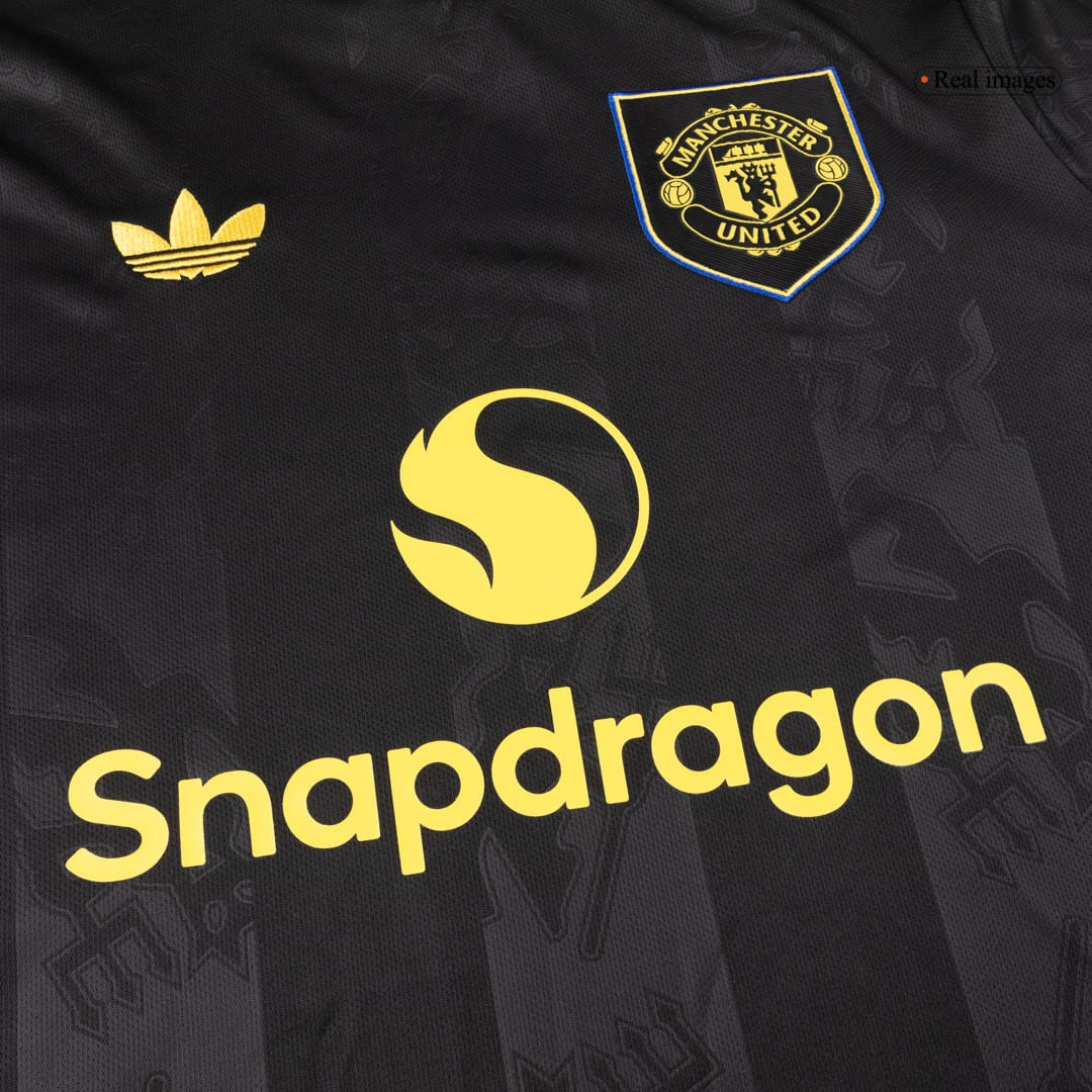 Manchester United Third Away Long Sleeve Soccer Jersey 2025/26