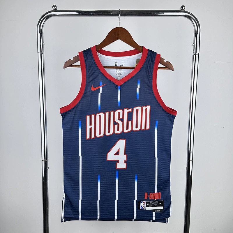 2023 NBA Houston Rockets 4 GREEN Basketball Jersey
