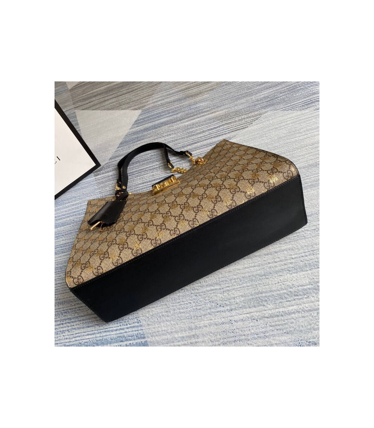Gucci Padlock Medium GG Bees Shoulder Bag
