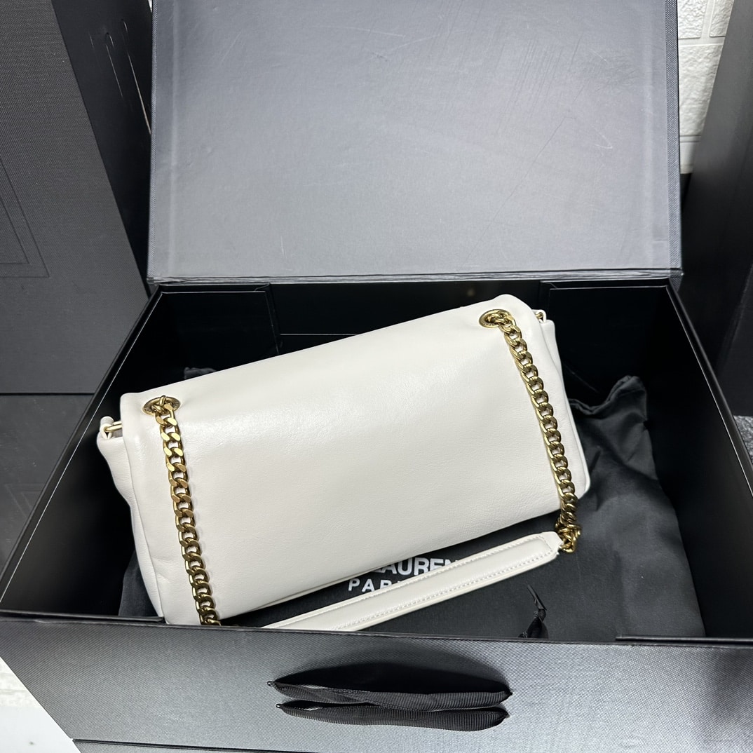 Saint Laurent Calypso In Plunged White 26Cm