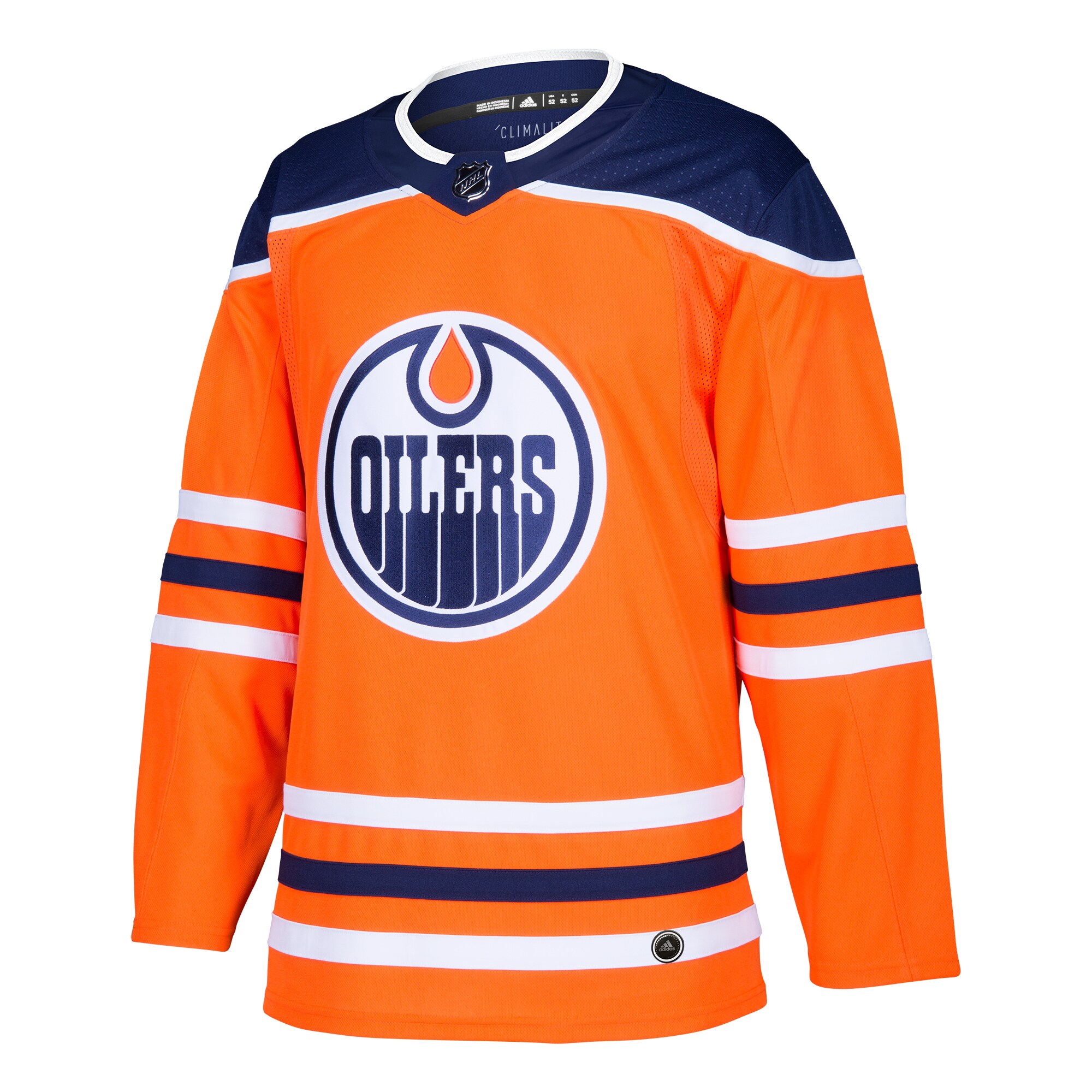 Edmonton Oilers adidas Home Authentic Blank Jersey – Orange