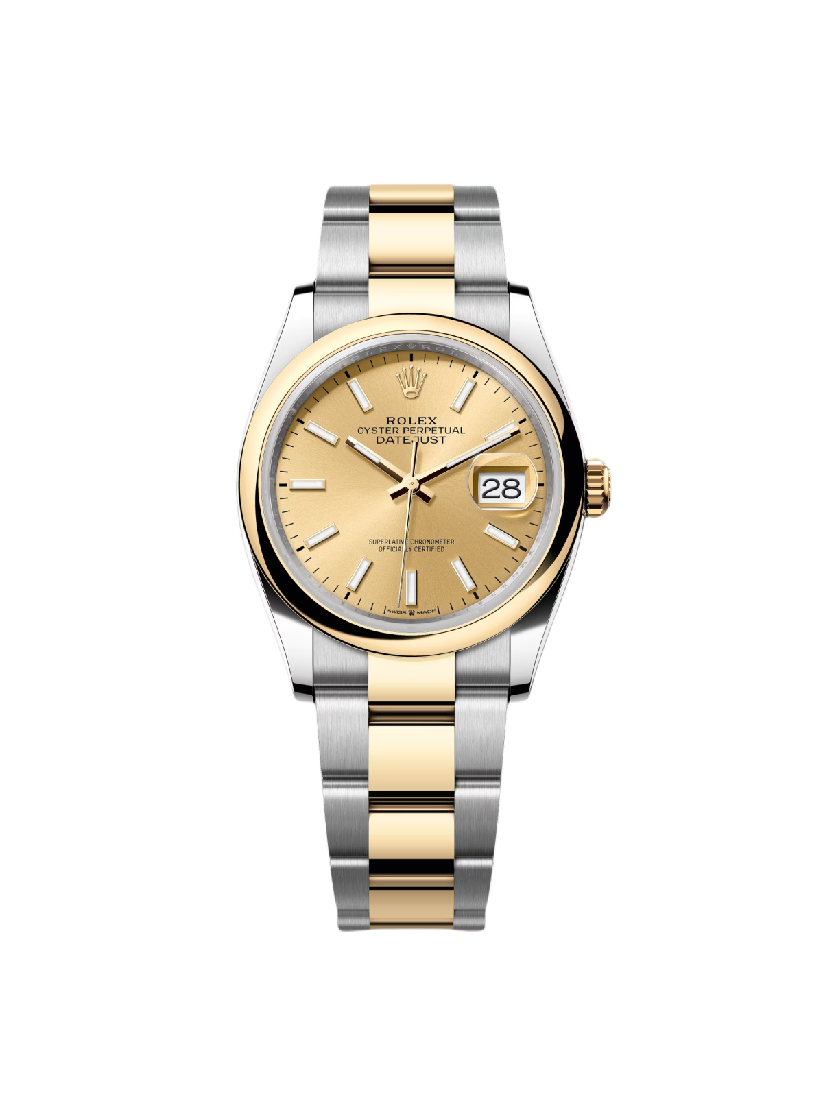 Rolex  Datejust 126203 Champagne Dial 36mm Domed Bezel