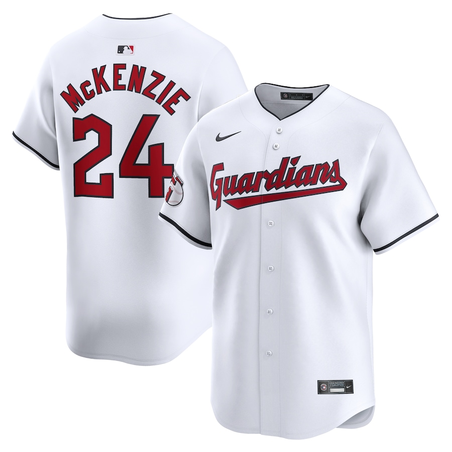 Triston McKenzie Cleveland Guardians Home Limited Player Jersey White