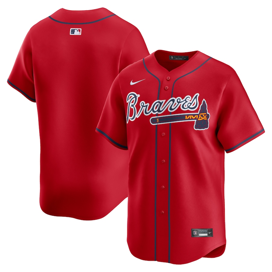 Atlanta Braves Alternate Limited Jersey  Red