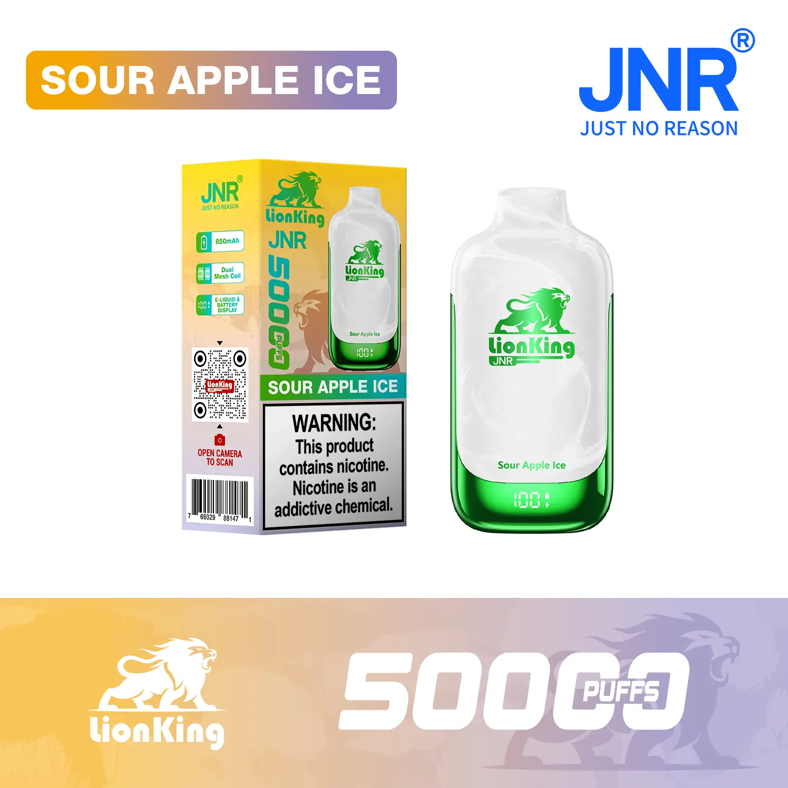 JNR Lion King 50000 Puff Disposable Vape