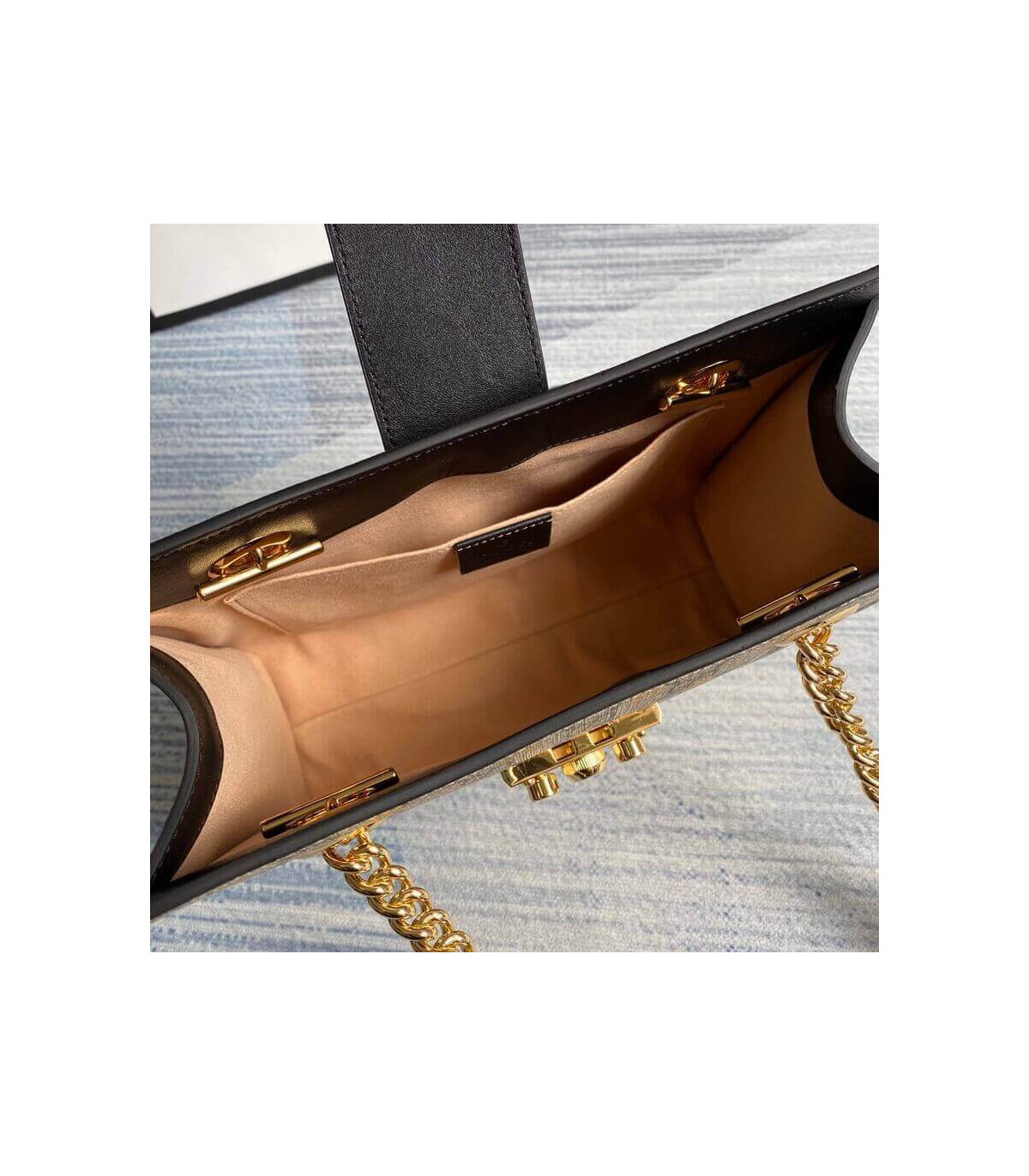 Gucci Padlock Small GG Bees Shoulder Bag