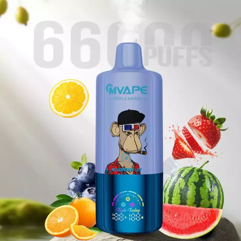 CRYSTAL MARY Pulse Triple 66000 66K Puffs Disposable Vapes 3in1 Taste