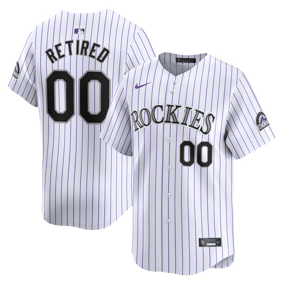 Colorado Rockies Home Limited Pick-A-Player Retired Roster Jersey White