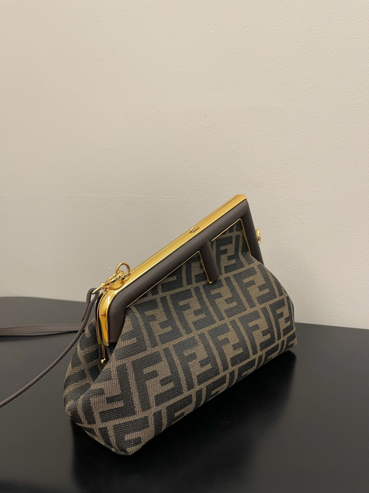 Fendi First Small Ff Brown Bag 26Cm